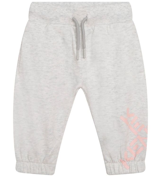 Image of Kenzo Sweatpants - Lysegråmeleret m. Rosa (268480-3499116)