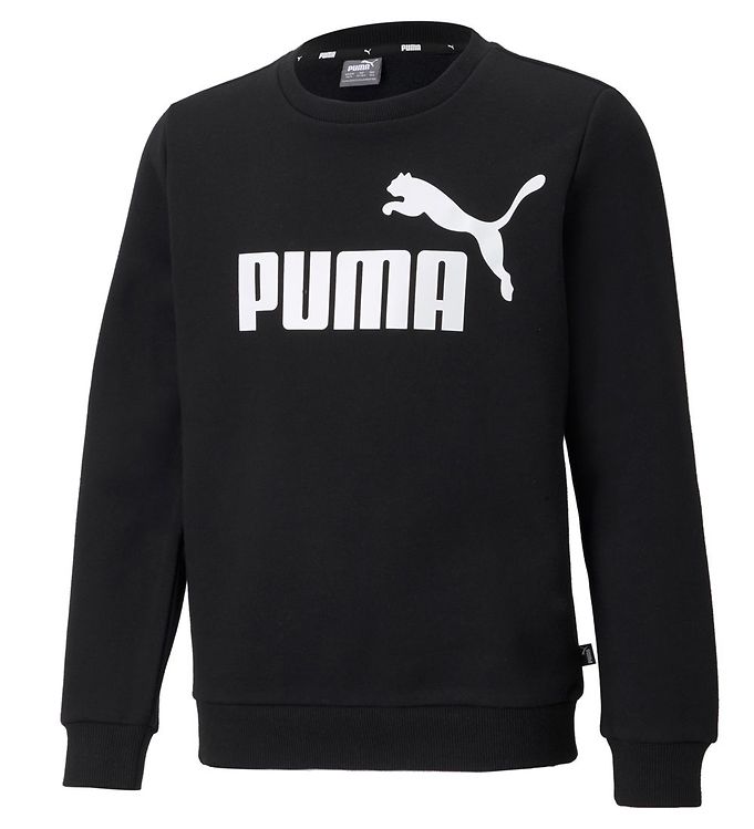 4: Puma Sweatshirt - Ess Big Logo Crew - Sort m. Logo