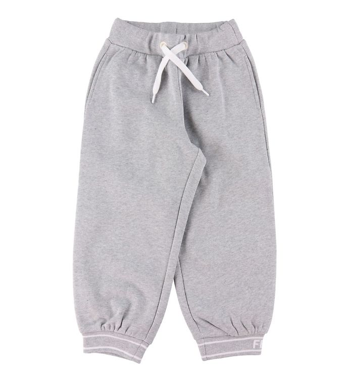 #2 - Fendi Sweatpants - Gråmeleret m. Hvid