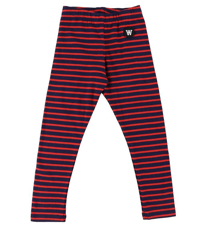 #2 - Wood Wood Leggings - Ira - Navy/Red Stripes