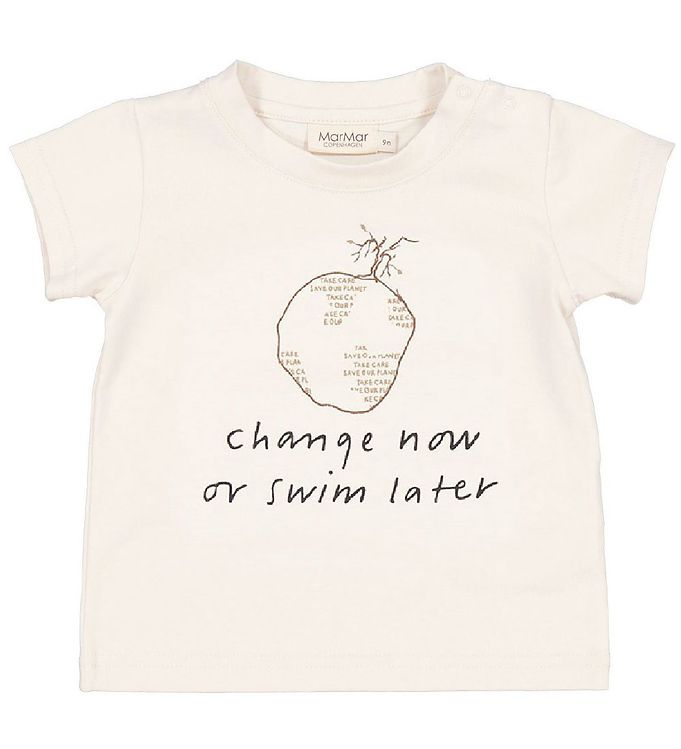 MarMar T-shirt Charity - Off m. Print Fri fragt i DK