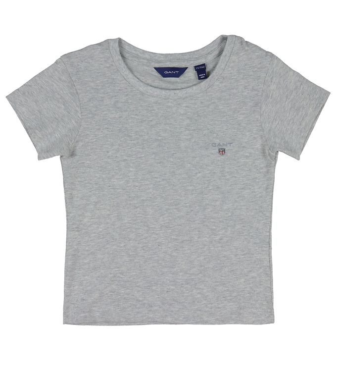 9: GANT T-shirt - Fitted Original - Light Grey Melange