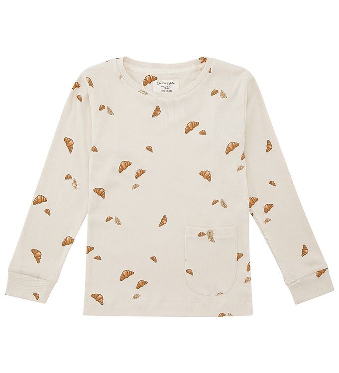 Image of VACVAC Bluse - Ello - Rib - Mini Croissant love (230541-1137823)
