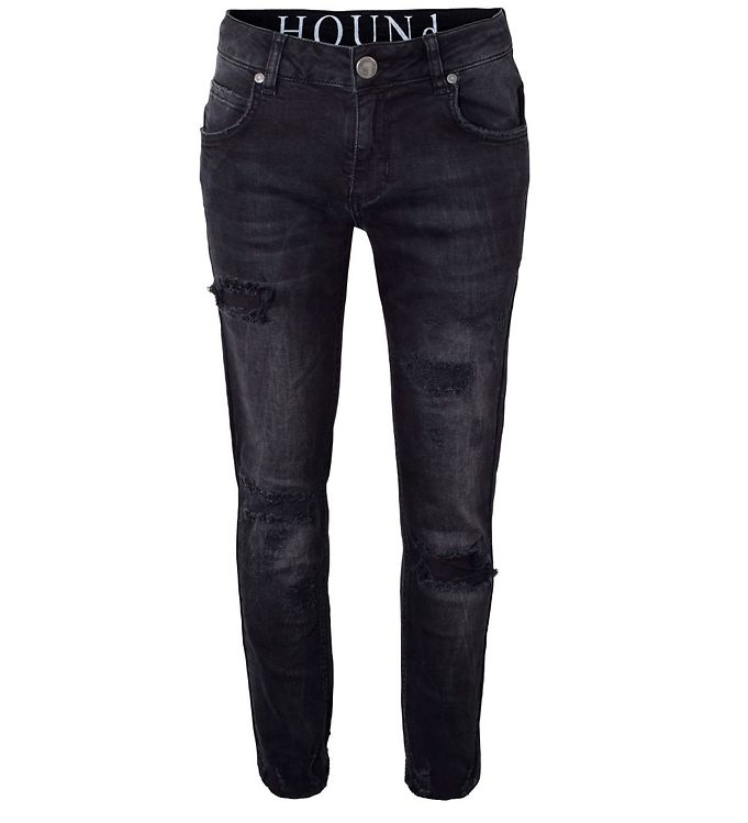 7: Hound Jeans - Wide - Trashed Black Denim