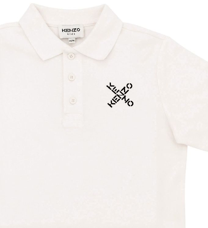 en sælger Kontrovers arrangere Kenzo Polo - Off White m. Logo - Fri fragt i DK - Kreditordning