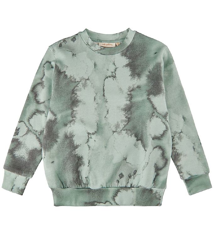 7: Soft Gallery Sweatshirt - SgIlmo Baptiste - Aop Cloudy Green