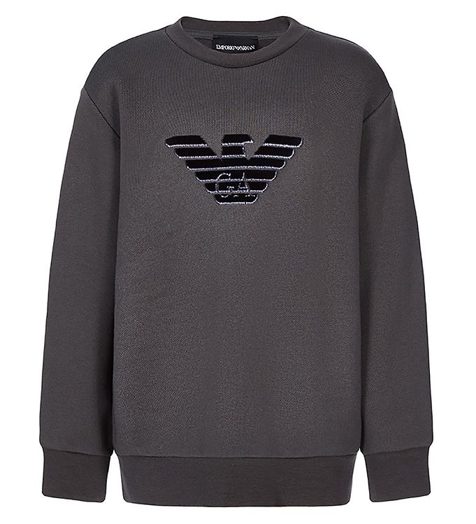 8: Emporio Armani Sweatshirt - Koksgrå m. Logo