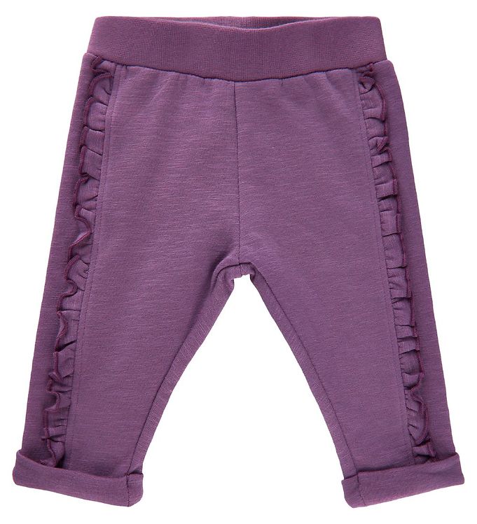 14: Minymo Sweatpants - Grape Jam m. Flæser