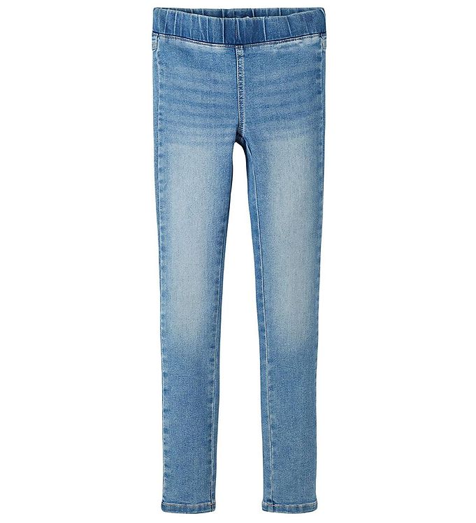 Image of Name It Jeans - Noos - NkfPolly - Light Blue Denim - 10 år (140) - Name It Bukser - Jeans (240329-1944165)
