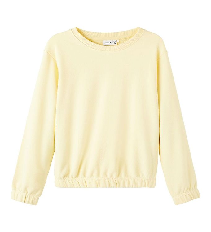 Image of Name It Sweatshirt - Noos - NkfTulena - Double Cream - 7-8 år (122-128) - Name It Sweatshirt (240304-1943067)