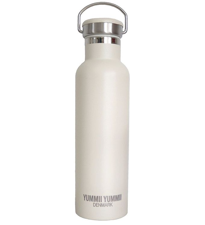 #2 - Yummii Yummii Termoflaske - 600ml - Rustfri Stål - Pearl White