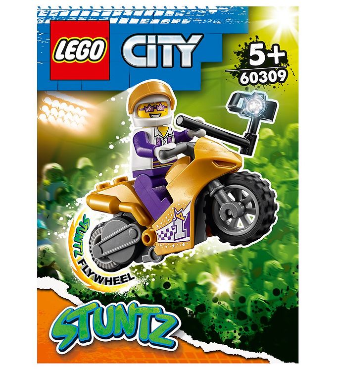 Image of LEGO City Stuntz - Selfie-stuntmotorcykel 60309 - 14 Dele - OneSize - LEGO Klodser (248136-2706006)