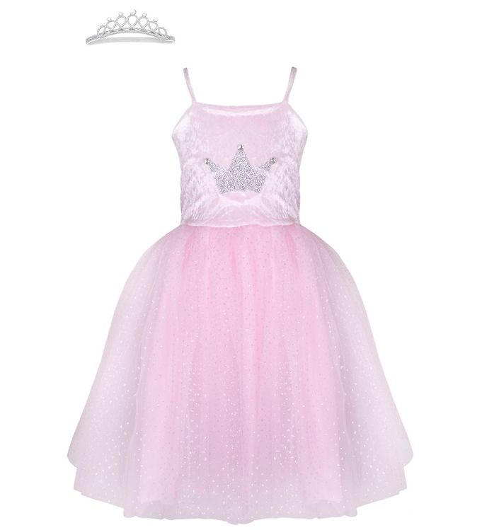 Pretty Pink kjole og diadem - 3 - 4 år - GP