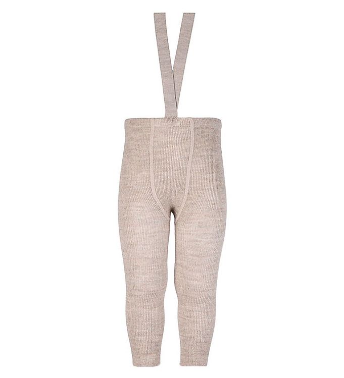 9: Condor Leggings m. Seler - Uld/Akryl - Beige