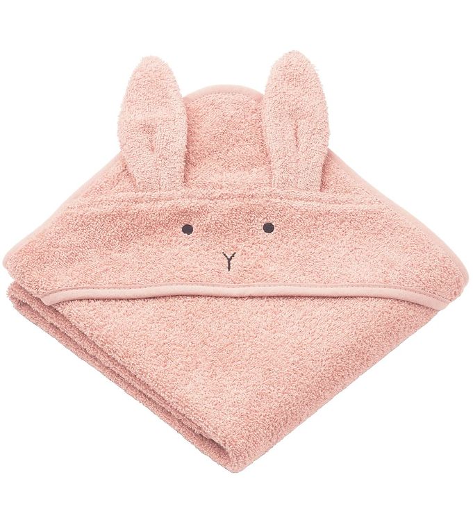 Forkæl din lille med Liewood Albert Hooded Towel Rabbit Rose – et fantastisk babyhåndklæde med hætte, der forener funktionalitet med et charmerende design. Dette håndklæde, der er formet som en sød kanin i en smuk rosa nuance, er fremstillet af 100% økologisk bomuldsfrotté, hvilket gør det utroligt blødt og behageligt mod barnets hud. Det er ideelt til både piger og drenge og et must-have til bade- eller svømmetid. Giv dit barn en varm og tryg indpakning efter badet!

- 100% økologisk bomuldsfrotté
- Blødt og behageligt mod huden
- Charmerende kanindesign i rosa
- Perfekt til både piger og drenge
- Ideelt til badetid og svømning
- Et must-have for småbørnsfamilier