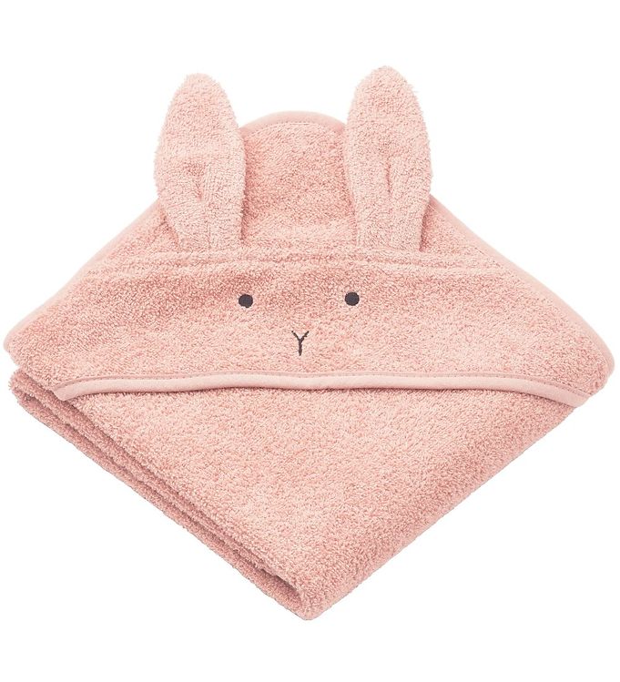 13: Liewood Albert Hooded Towel Rabbit Rose