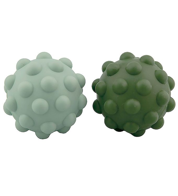Image of Tiny Tot Bolde - Sensory Silcone Fidget Balls - 2-pak - 7 cm - G - OneSize - Tiny Tot Bolde (260613-3082691)