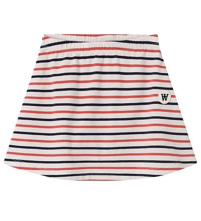 #2 - Wood Wood Nederdel - Ida - Off-White Stripes