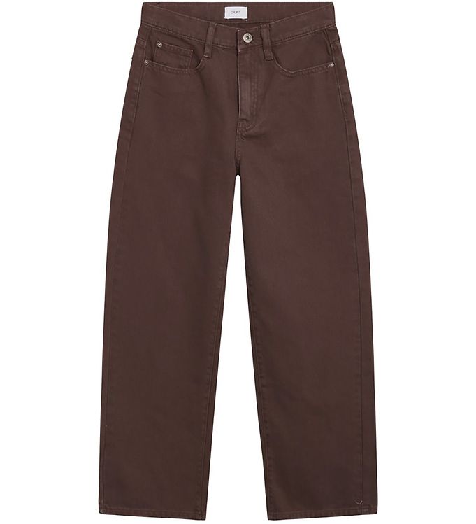 Grunt Jeans  Wide Leg Choco  Brun