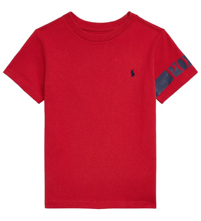 Polo Ralph Lauren T-shirt - Classics ll - Rød m. Navy