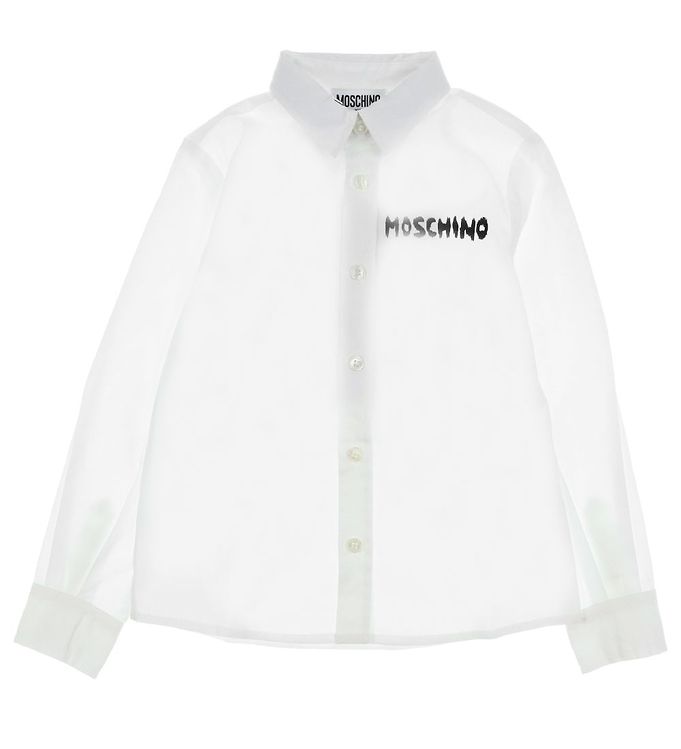 #2 - Moschino Skjorte - Hvid m. Bamse