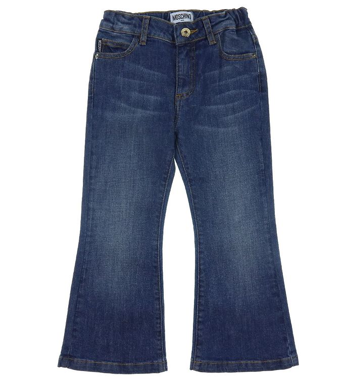 Image of Moschino Jeans - Blue Denim m. Lilla - 8 år (128) - Moschino Bukser - Jeans (269488-3516021)