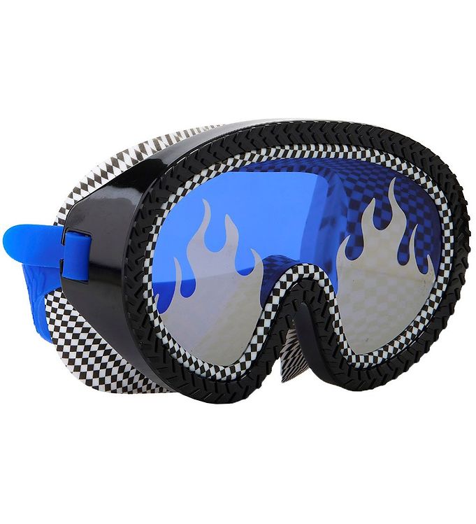 Billede af Bling2o Dykkermaske - Finish Line - Speed Blue - OneSize - Bling2o Svømmebriller