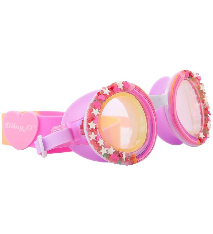 Billede af Bling2o Svømmebrille - Cupcake - Pink Berry - OneSize - Bling2o Svømmebriller