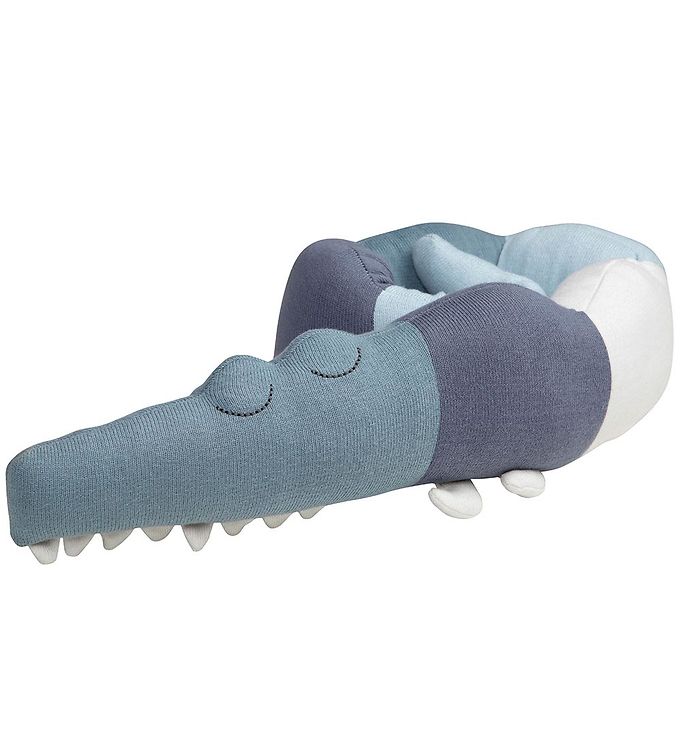 Billede af Sebra Pude - 100 cm - Sleepy Croc - Powder Blue