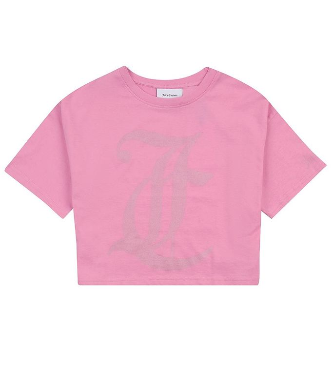 Andrew Halliday fordomme Lavet af Juicy Couture T-shirt - Cropped - Fuchsia Pink » Fri fragt i DK