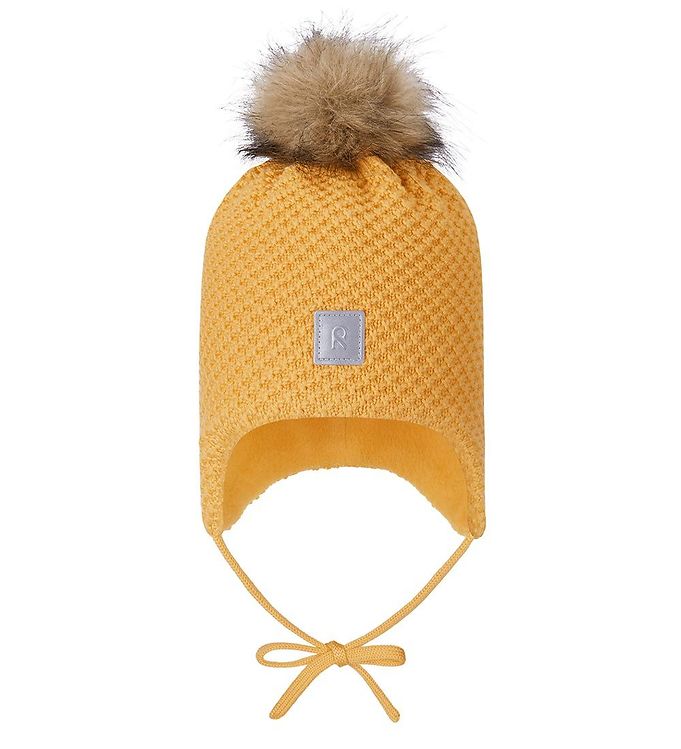 7: Reima Hue m. Fleece - Uld/Polyester - Murmeli - Amber Yellow m.
