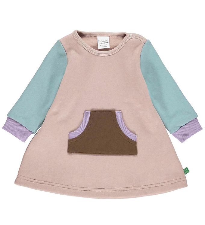 Freds World Sweatkjole - Rose Wood m. Mint/Brun