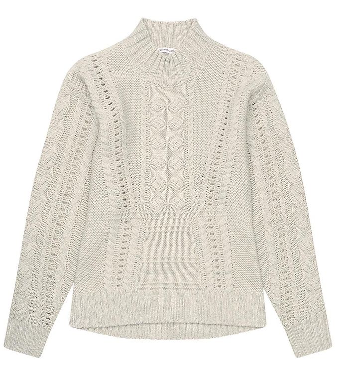 Image of Designers Remix Bluse - Uld - Strik - Carmen - Oatmeal (275889-3742774)