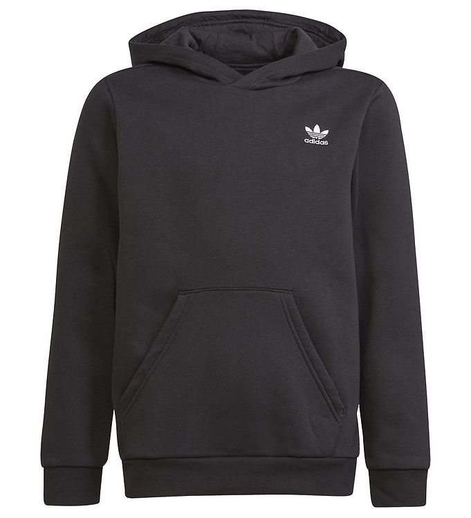 12: adidas Originals Hættetrøje - Hoodie - Sort/Hvid