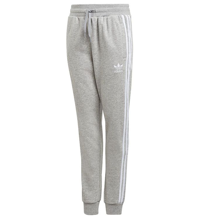 12: adidas Originals Sweatpant - Trefoil Pants - Mgreyh/White