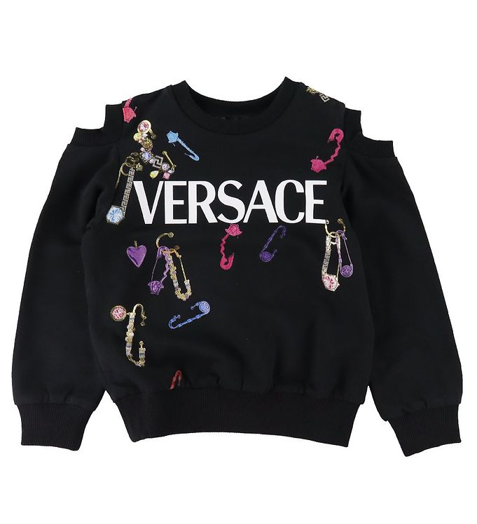 Billede af Versace Sweatshirt - Sort m. Sikkerhedsnåle
