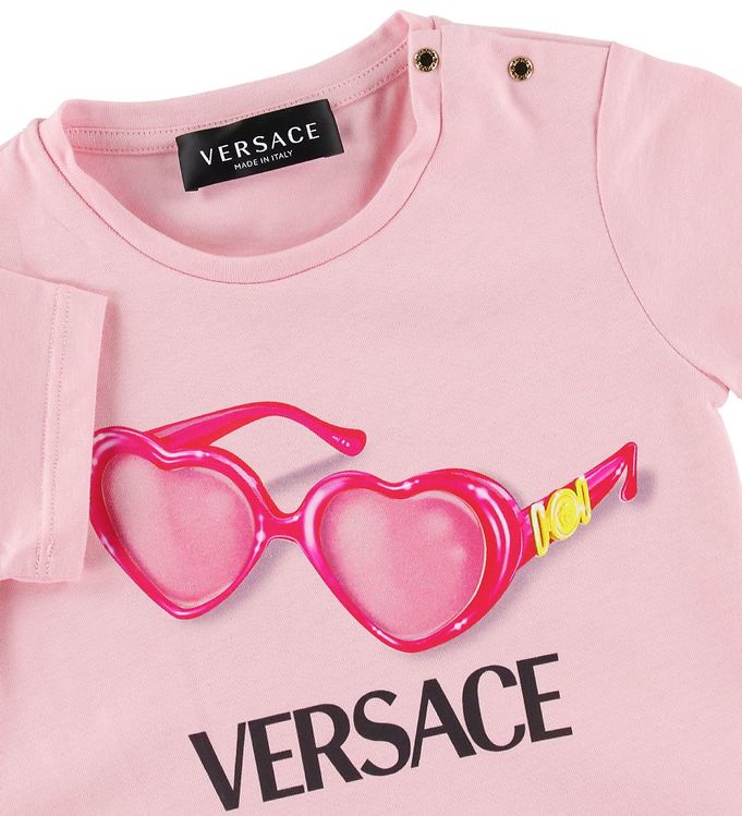nøje gys gå på arbejde Versace T-shirt - Rosa m. Solbriller » Fri fragt i Danmark