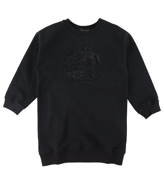 10: Versace Sweatkjole - Sort m. Logo/Similisten