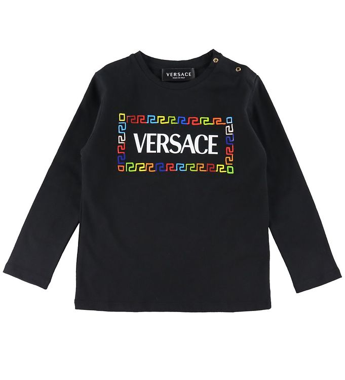 Image of Versace Bluse - Sort m. Print - 9-12 mdr - Versace Bluse (277070-3783832)