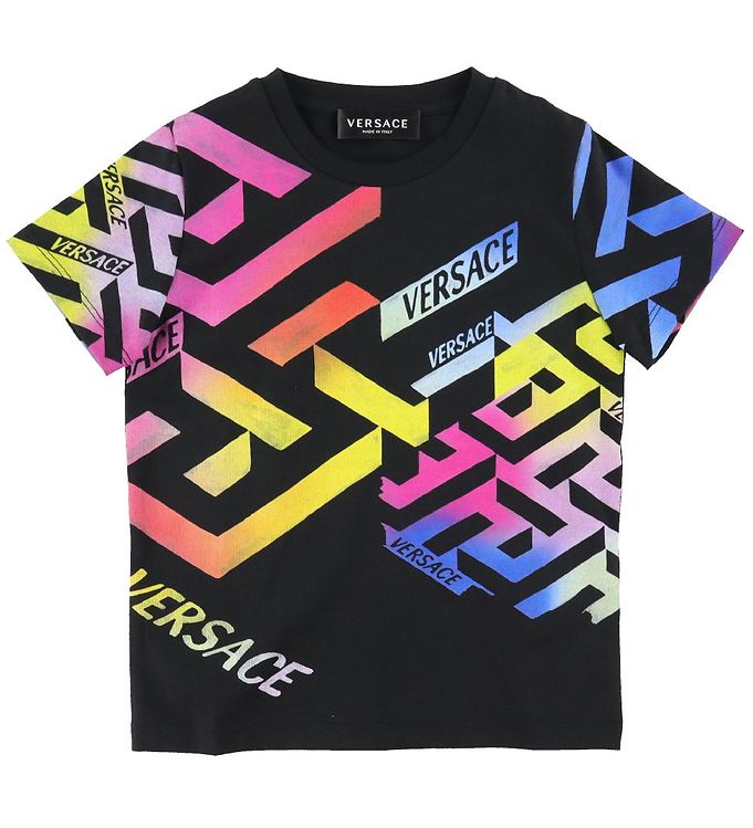 7: Versace T-shirt - Sort/Multifarvet