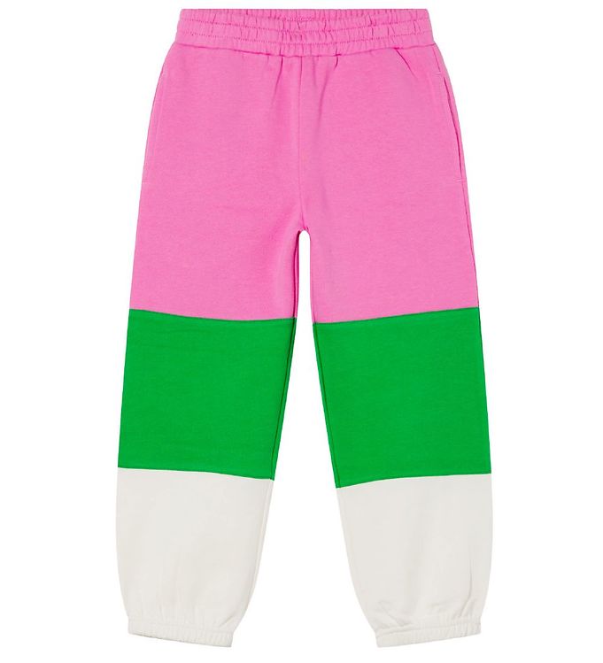 6: Stella McCartney Kids Sweatpants - Pink/Hvid/Grøn