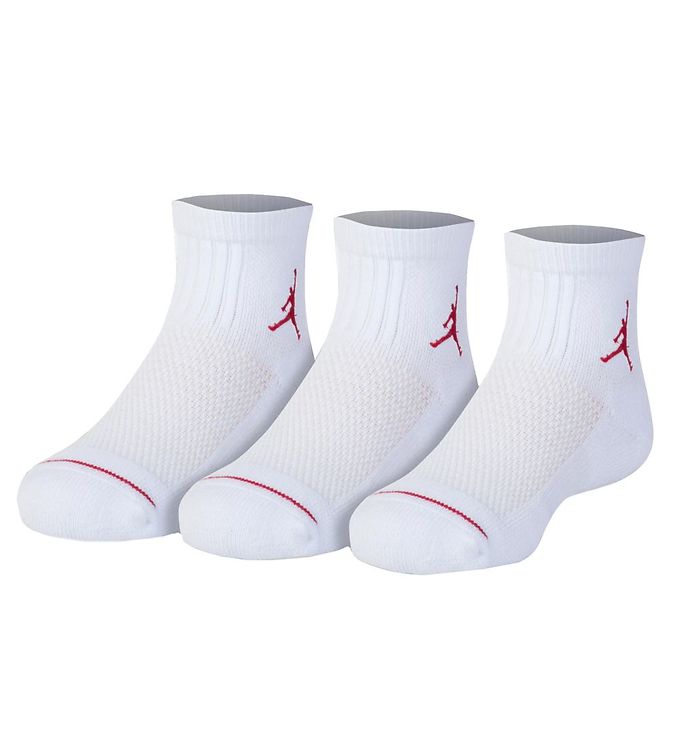 Image of Jordan Anklestrømper - 3-pak - Jumpman Cushioned Ankle - Hvid (279457-3917407)