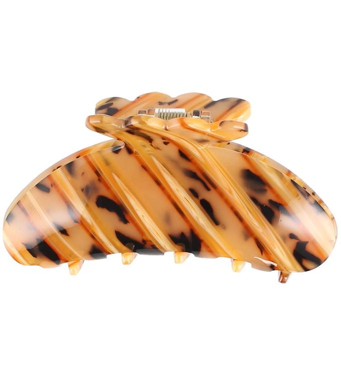 Bows By Stær Hårklemme - Asta - 10x5 cm - Orange Leo
