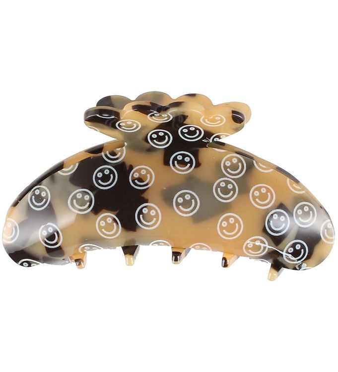 Bows By Stær Hårklemme - Asta - 10x5 cm - Smiley Brun Leo