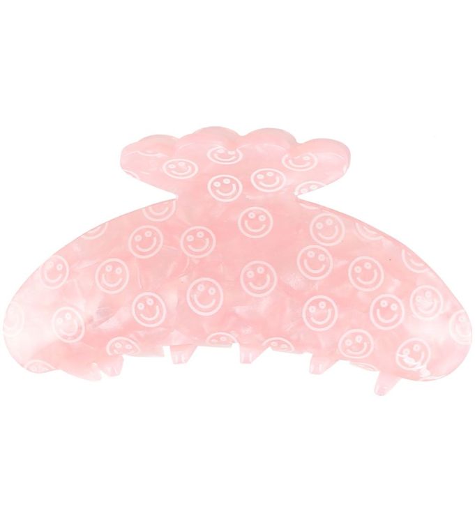 Bows By Stær Hårklemme - Asta - 10x5 cm - Smiley Lyserød