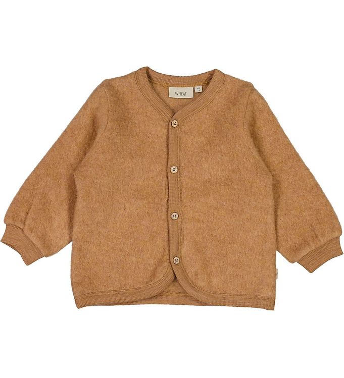 #2 - Wheat Cardigan - Uldfleece - Clay Melange