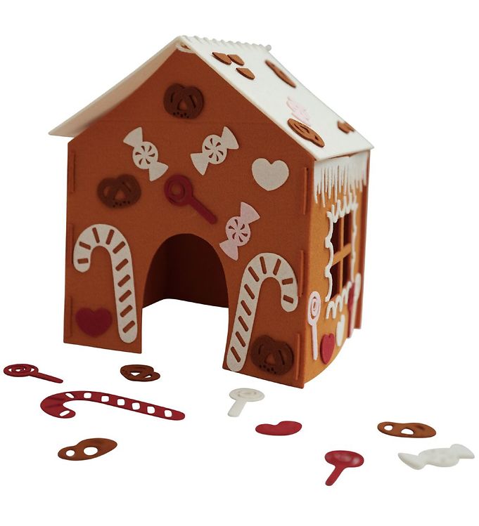 Image of Fabelab Byg-Selv - Gingerbread House Kit - Honningkagehus - OneSize - Fabelab Aktivitetslegetøj (280248-3945918)