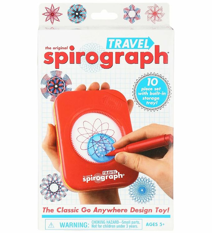 Billede af Spirograph Tegnesæt - 10 Dele - Rejsesæt