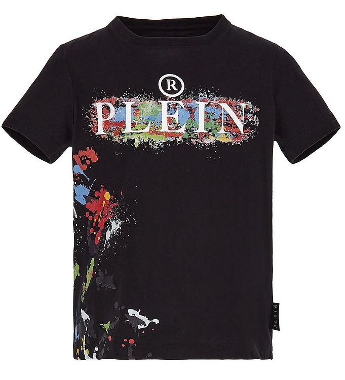 Image of Philipp Plein T-shirt - Sort m. Logo/Print - 10 år (140) - Philipp Plein T-Shirt (280461-3953730)