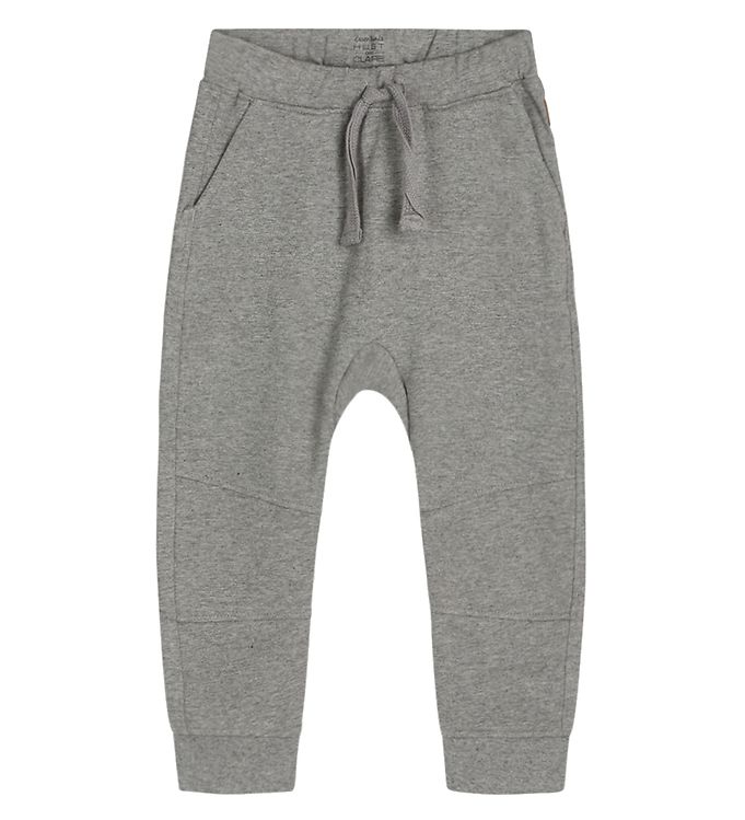 11: Hust & Claire Mini Light Grey Melange Georg Joggingbukser NOOS